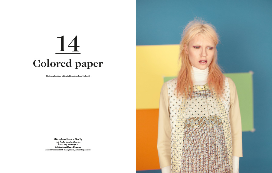 Forget Them #4 SS 2013 “Colored paper” | Alan Chies | Tonello | Forget Them | Luca Stefanelli | Numerique Retouch Photo Retouching Studio