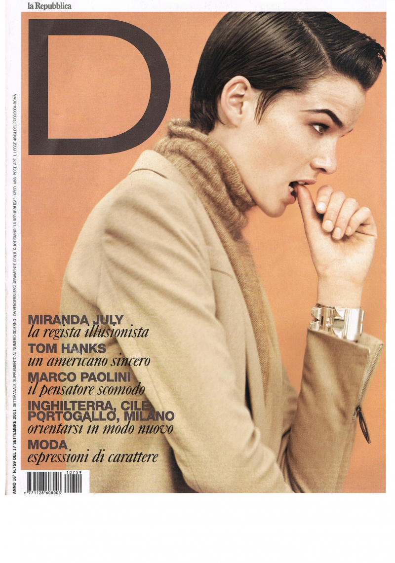 D la Repubblica September 2011 Cover | Matteo Montanari | Mr Porter | D la Repubblica | Roberta Rusconi | Numerique Retouch Photo Retouching Studio