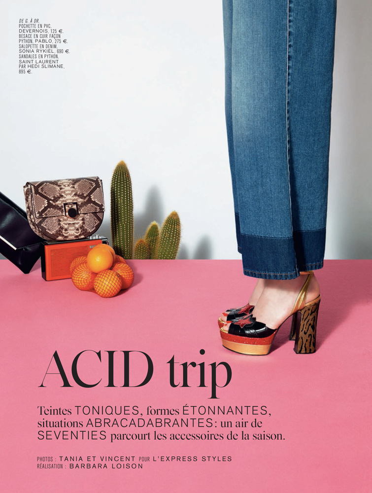 L’Express Summer 2015 “Acid trip” | Tania et Vincent | L'Express Styles | Numerique Retouch Photo Retouching Studio