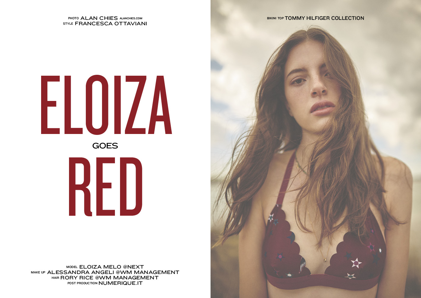 RedMilk June 2015 “Eloiza goes red” | Alan Chies | RedMilk | Francesca Ottaviani | Numerique Retouch Photo Retouching Studio