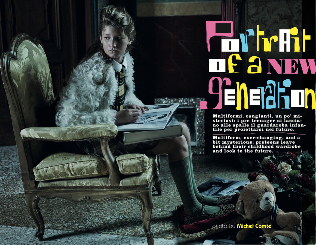 Vogue Bambini Nov/Dec 2015 | Michel Comte | Vogue Italia | Numerique Retouch Photo Retouching Studio