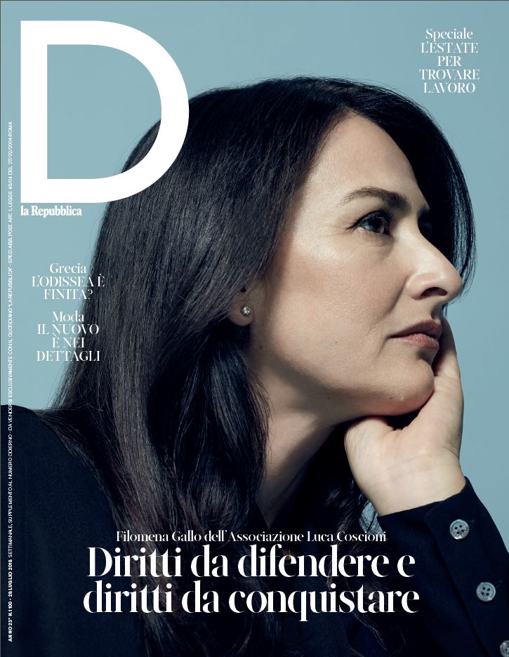 Cover D la Repubblica x Filomena Gallo | Mattia Balsamini | D la Repubblica | Numerique Retouch Photo Retouching Studio